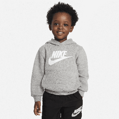 Nike Babies' Sportswear Club Fleece Pullover Toddler Hoodie In Grey