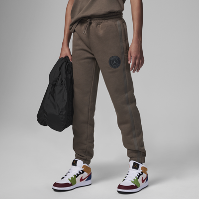 Jordan Paris Saint-germain Fleece Pants Big Kids Pants In Brown