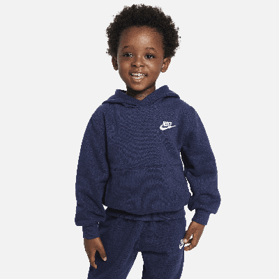 Nike Babies' Sportswear Club Fleece Pullover Toddler Hoodie In Blue