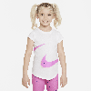 Nike Swooshfetti Logo Tee Little Kids T-shirt In White