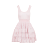 Alaïa Short Dress In Shiny Pink Crinoline In Pink &amp; Purple