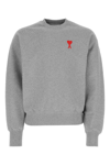 Ami Alexandre Mattiussi Ami De Caur Cotton Jersey Sweatshirt In Grey
