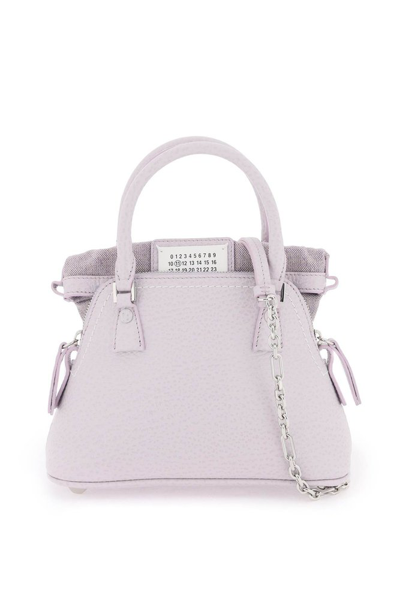 Maison Margiela 5ac Micro Shoulder Bag In Purple