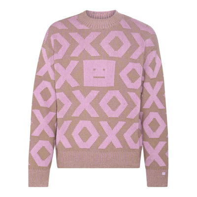 ACNE STUDIOS ACNE STUDIOS FACE LOGO INTARSIA SWEATER