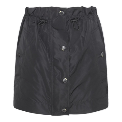 Burberry Taffeta Mini Skirt In Black