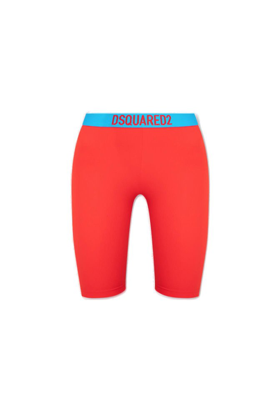 Dsquared2 Cycling Shorts In Red