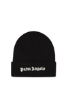 PALM ANGELS PALM ANGELS LOGO EMBROIDERED KNIT BEANIE