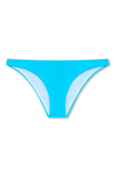 Dsquared2 Logo-print Bikini Bottoms In Blue