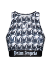 PALM ANGELS PALM ANGELS ALLOVER PALM TREE PRINT RACERBACK TOP