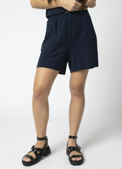 Stateside Softest Fleece Straight Leg Short In Black
