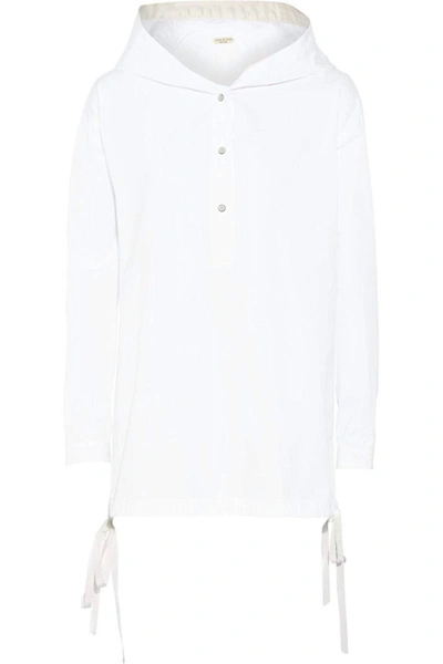 Rag & Bone Ayon Cotton Shirt Lightweight Jacket In White