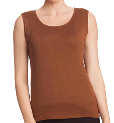 Angel Bra-friendly Tank Top In Mocha In Brown