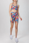 Beach Riot Bike Short In Buttercup Floral In Multi