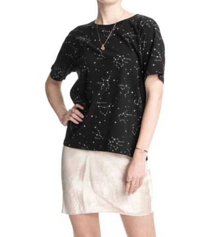 Chrldr Constellation Wide T-shirt In Black