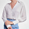 AS BY DF SALLY BLOUSE IN WHITE