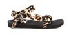 Arizona Love Women's Trekky Sandals In Choux Bandana & Leopard Print In Tan Multicolor