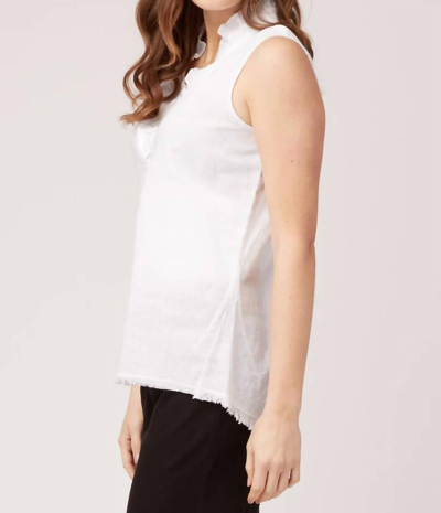 Xcvi Belita Ruffle Tank 14213 In White