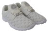Plein Sport Silver Polyester Runner Joice Sneakers In White
