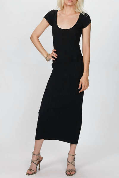Bec & Bridge Millie Knit Midi Dress In Black