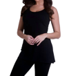 ANGEL VISCOSE TANK TOP IN BLACK