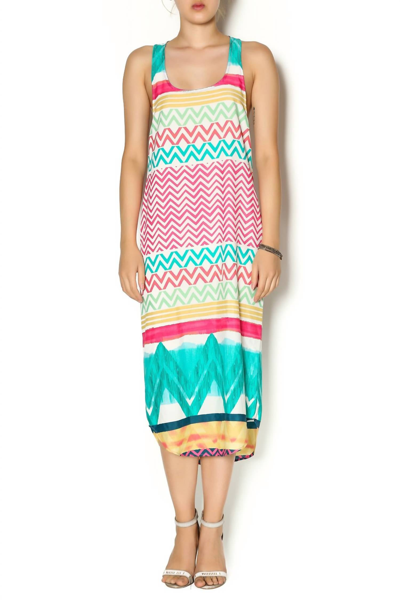 Glam Multi Border Keyhole Maxi