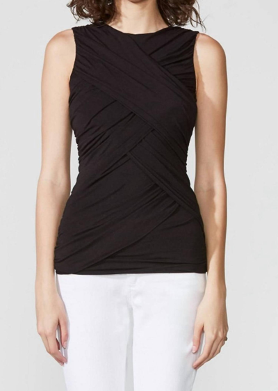 Bailey44 Diana Drape Front Top In Black