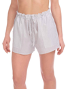 Commando Cotton Voile Pleated Short In Black & White In Multi