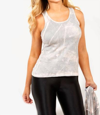 Angel Bleach Bra-friendly Tank In Marble In Grey