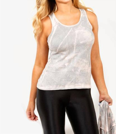 Angel Bleach Bra-friendly Tank In Marble In Grey