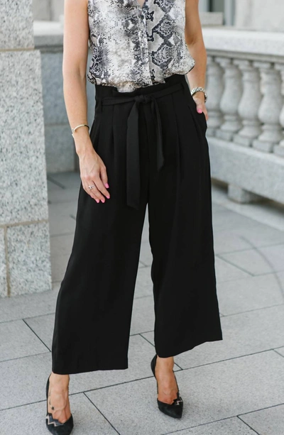 Bishop + Young Paperbag Crop Pant In Black