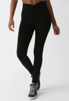 ELECTRIC & ROSE MALONE RUCHED LEGGING IN BLACK