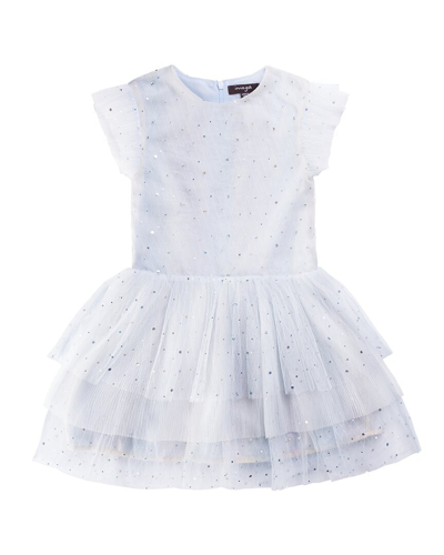 Imoga Kids'  Sparkly Mesh Dress In White