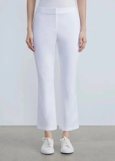 Lafayette 148 Manhattan Skinny Flare Pant In White