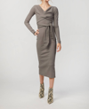 THE LINE BY K SALOMA II WRAP DRESS IN GREY