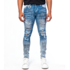 Gala Men's Prophetic Printed Denim In Blue In Blue