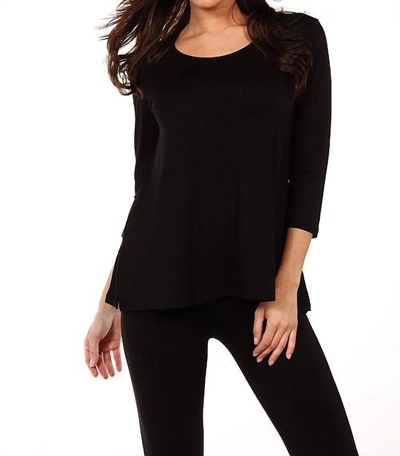 Angel Long-sleeve Tunic In Black