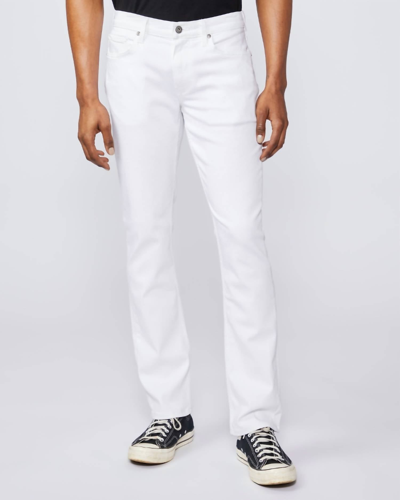 Paige Federal Slim Straight Jeans In Icecap White