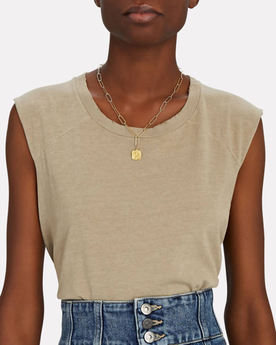 Noam Axl Tee In Khaki In Green