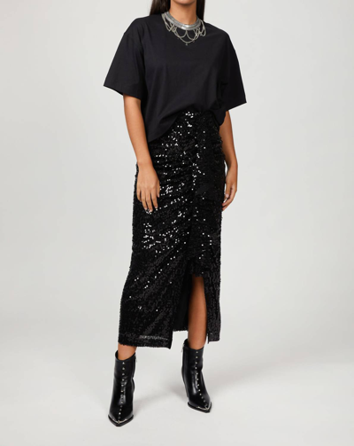 In The Mood For Love Moore Midi Skirt In Black