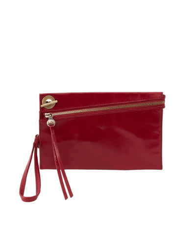 Hobo Link Clutch Wallet In Garnet In Multi