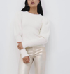 JONATHAN SIMKHAI Levi Fuzzy Pullover In Ivory