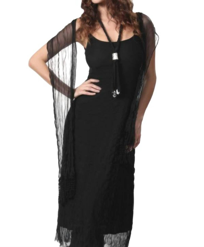 Angel Sheer Mystery Maxi Dress In Black