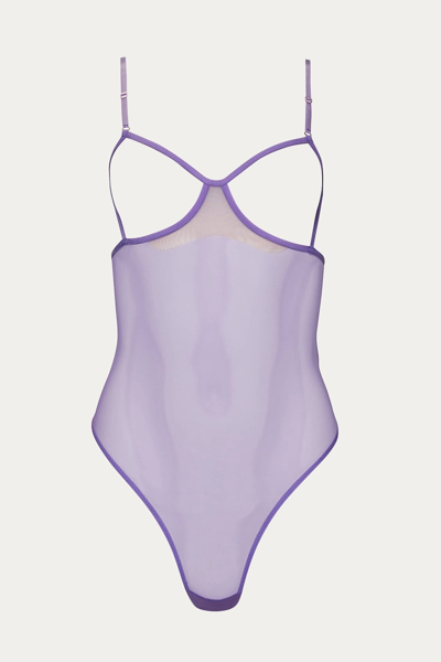 Only Hearts Whisper Bonjour Bodysuit In Violet In Purple