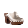 Seychelles Go All Out Womens Leather Slip On Clogs In Silver