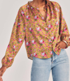 Loveshackfancy Manchester Blouse In Ruby Goldmine In Multi