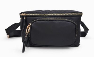 Sol And Selene Double Take Belt Bag In Black