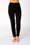 ANGEL PLAID TRIM TRACK PANT IN BLACK COMBO