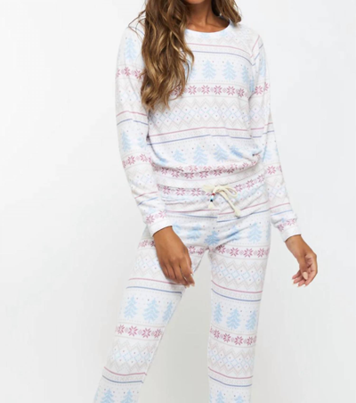 Sol Angeles Fair Isle Pullover In White