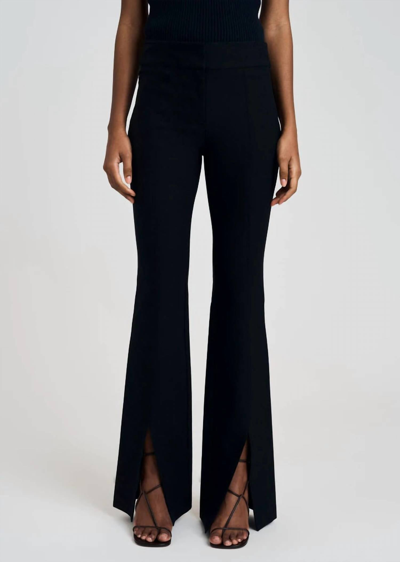 Derek Lam 10 Crosby Maeve Front Slit Trousers In Black