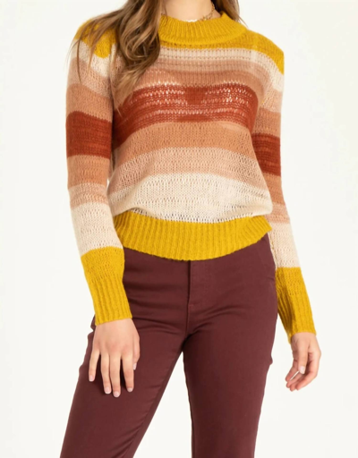 Another Love Azalea Sweater In Yellow Rust In Multi